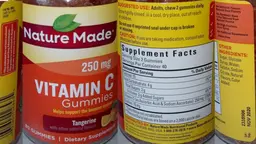 Label for Vitamin C Gummies Tangerine
