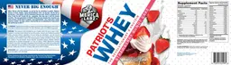 Label for Patriot's Whey Strawberry Bundt Cake