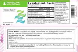 Label for Relax Now