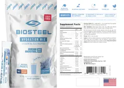 Label for BioSteel Hydration Mix White Freeze Flavor