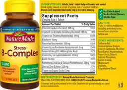 Label for Stress B-Complex