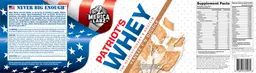 Label for Patriot's Whey Yankee F'N Doodle