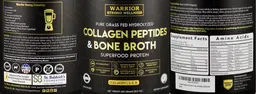Label for Collagen Peptides & Bone Broth Unflavored