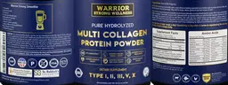 Label for Multi Collagen Protein Powder Unflavored
