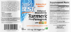 Turmeric Plus Fenugreek 500 mg