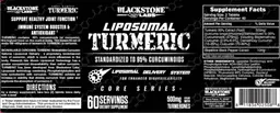 Label for Turmeric 500 mg