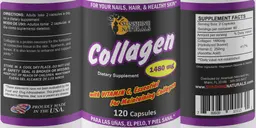 Label for Collagen 1480 mg with Vitamin C