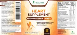Label for Advanced Heart Health 1648 mg