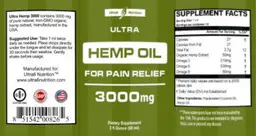 Ultra Hemp Oil 3000 mg