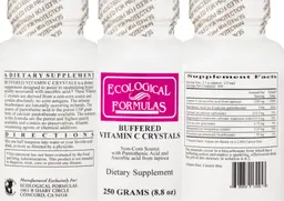 Label for Buffered Vitamin C Crystals
