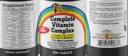 Label for Complete Vitamin Complex