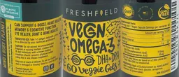 Label for Vegan Omega-3 DHA & DPA