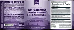 Label for Ah Chews!