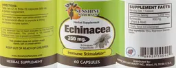 Label for Echinacea 350 mg