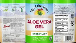 Label for Aloe Vera Gel Inner Fillet