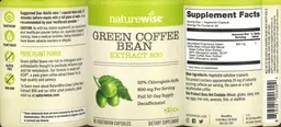 Label for Green Coffee Bean Extract 800