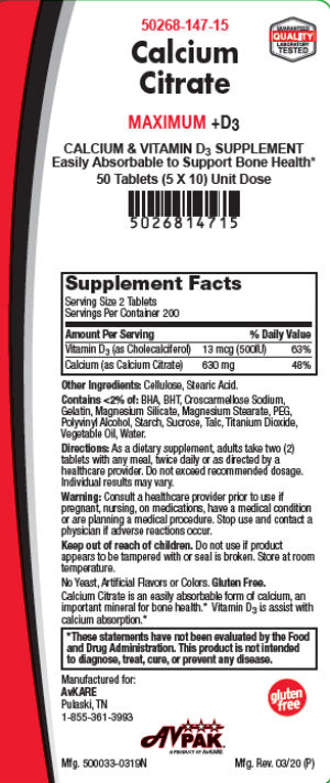 Calcium Citrate Maximum +D3