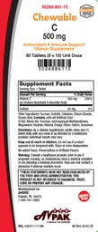 Label for Chewable C 500 mg