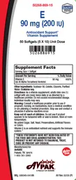 Label for E 90 mg