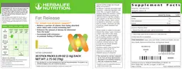 Label for Fat Release Fruit Twist