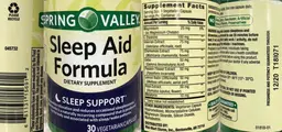 Label for Sleep Aid Formula