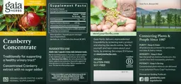 Label for Cranberry Concentrate
