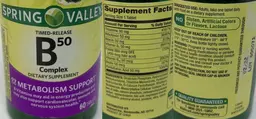 Label for B 50 Complex Timed-Release