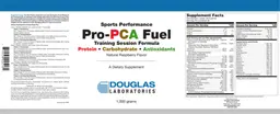 Label for Sports Performance Pro-PCA Fuel Natural Raspberry Flavor