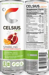 Label for Sparkling Orange Pomegranate