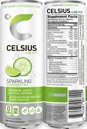 Label for Sparkling Cucumber Lime