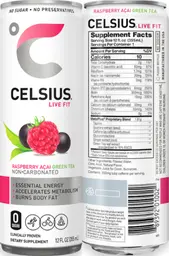 Label for Non-Carbonated Raspberry Acai Green Tea