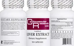 Label for Lyophilized Liver Extract