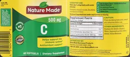 Label for C 500 mg