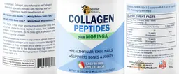 Label for Collagen Peptides plus Moringa Apple Flavor