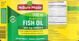 Label for Burp-less Fish Oil 1000 mg