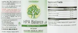Label for HPA Balance