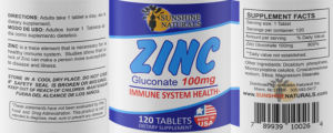 Zinc Gluconate 100 mg