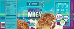 Label for Waves of Whey Protein Apple Fritter