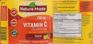 Vitamin C Gummies 250 mg Tangerine