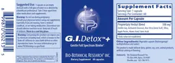 Label for G.I. Detox+