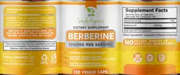 Label for Berberine 1000 mg