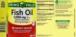 Label for Fish Oil 1,000 mg