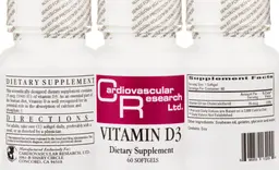 Label for Vitamin D3