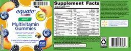 Label for Adult Multivitamin Gummies