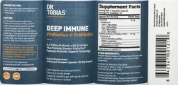 Label for Deep Immune Probiotics & Prebiotics