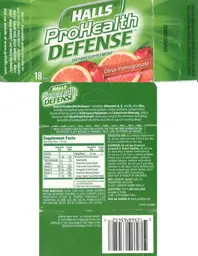 Label for Prohealth Defense Citrus-Pomegranate