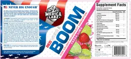 Label for Red White & Boom Fresa Lima