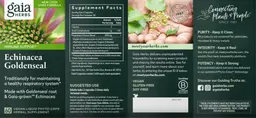 Label for Echinacea Goldenseal