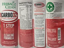 Label for QCarbo32 Tropical Flavor