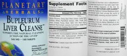 Label for Bupleurum Liver Cleanse 545 mg